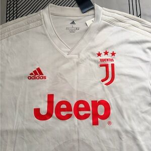 Adidas Juventus White Jersey with Red Accents